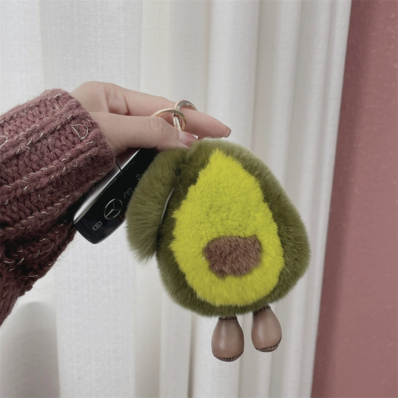 Adorable Avocado Plush Keychain