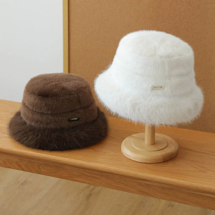 Plush Thickened Warm Bucket Hat for Winter