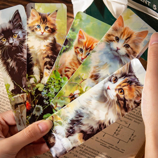 Cute Cat Theme Handbook Bookmark