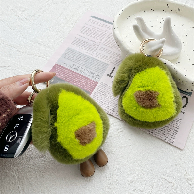 Adorable Avocado Plush Keychain