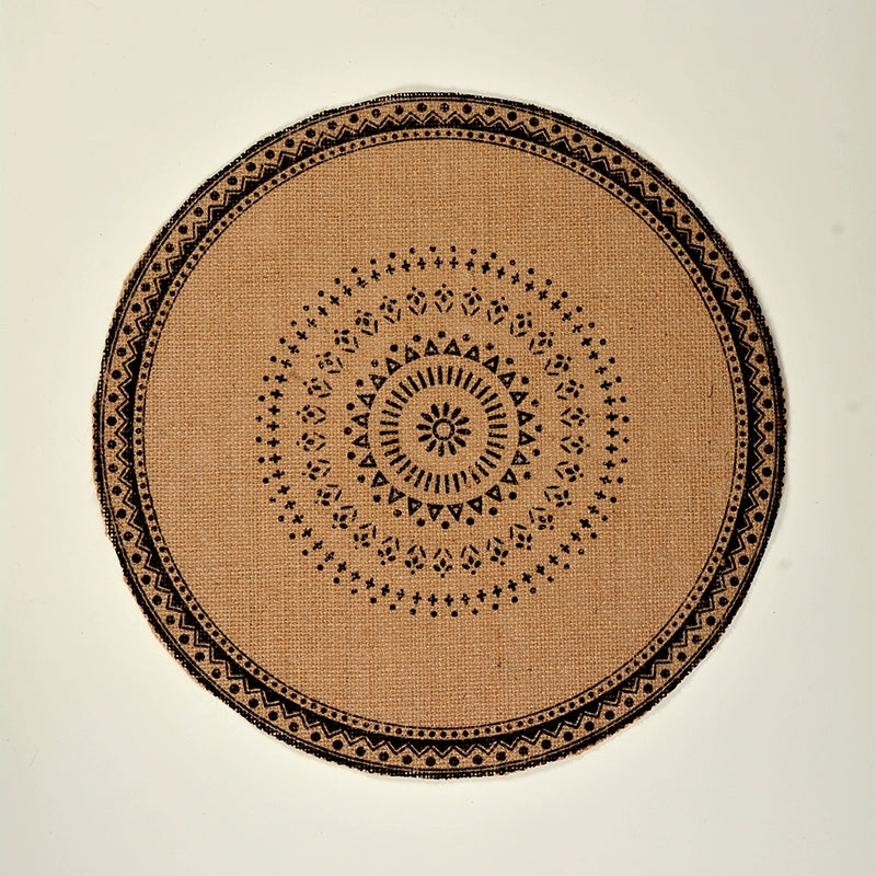 Nordic Geometric Linen Side Table Mat - A Versatile Accent for Elevated Spaces