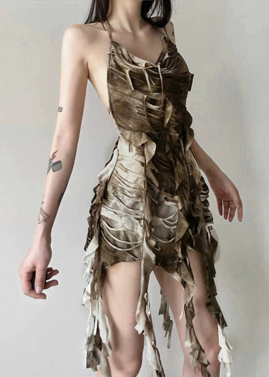 Dunes Wasteland Hooded Sleeveless Dress