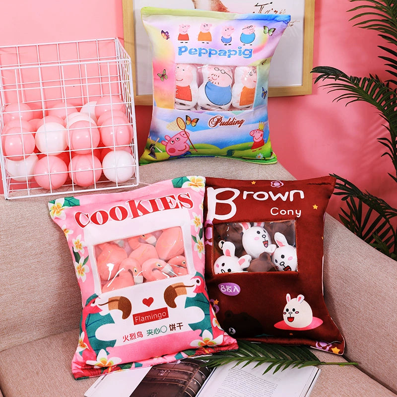 Plush Snack Bag Pillow Toy