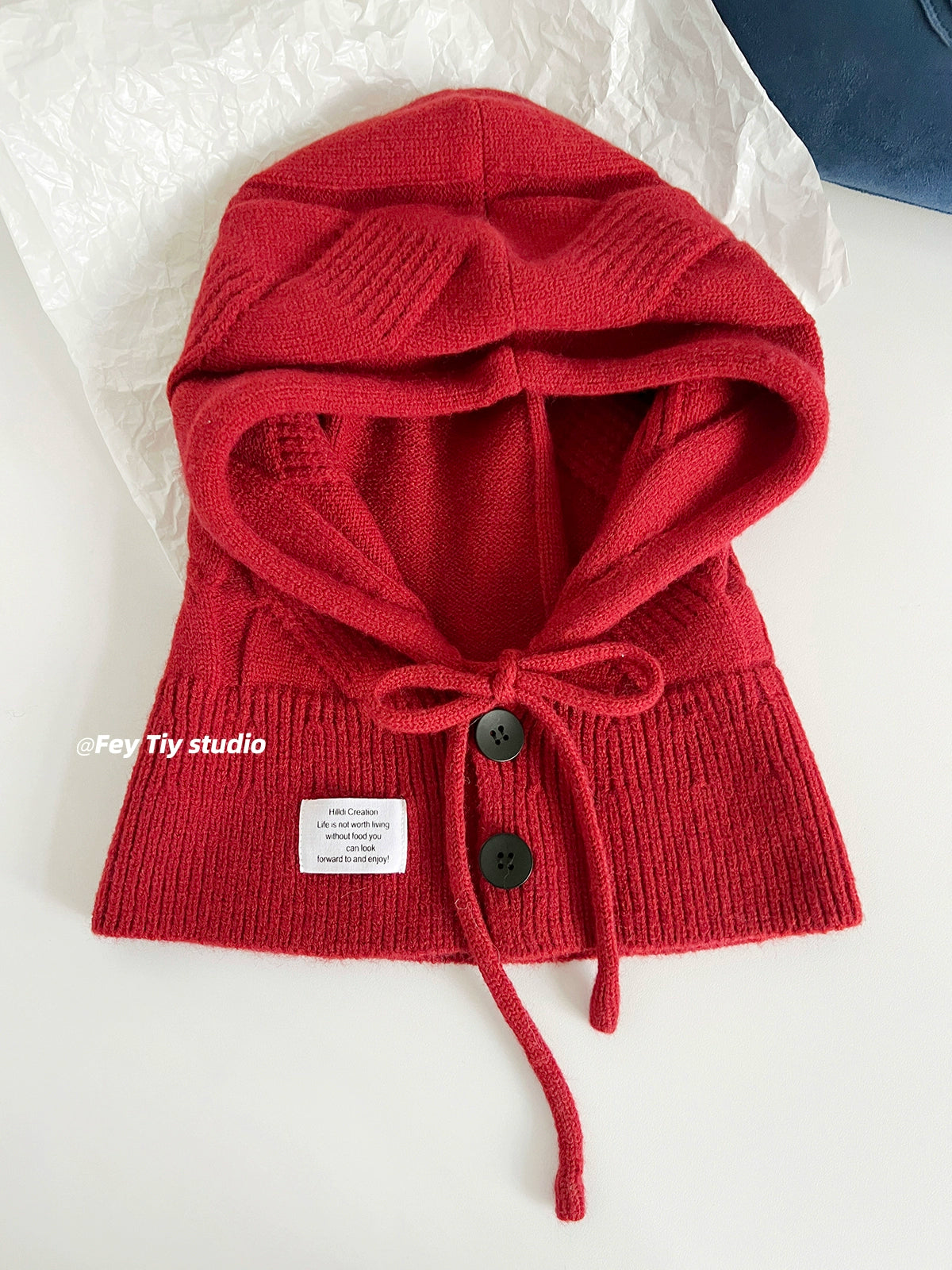 Women's Vintage Wool Balaclava  Fashionable Autumn/Winter Beanie