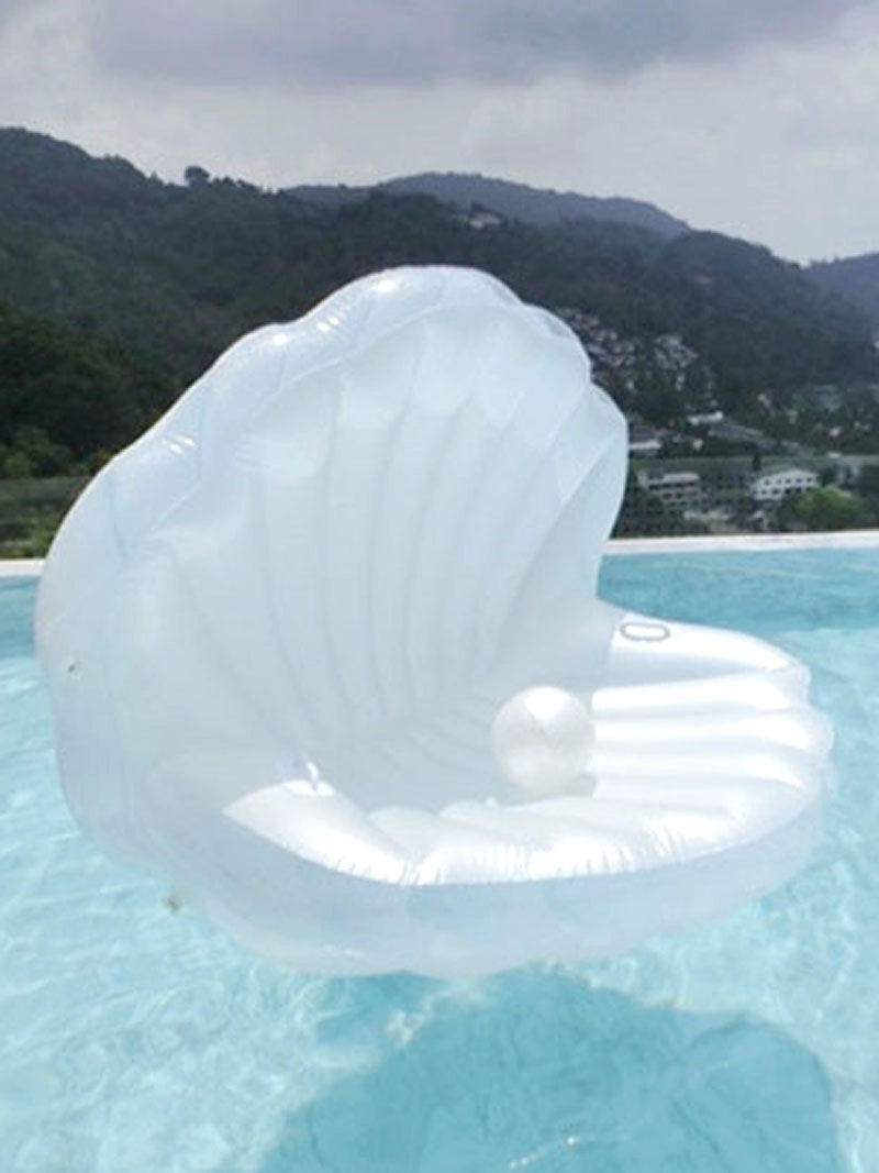 Mermaid Shell Inflatable Floating Bed - Seaside Fun Product Description