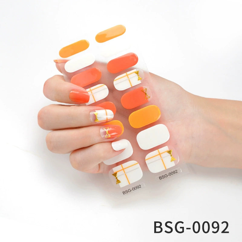 Semicured Gel Nail Sticker Kit