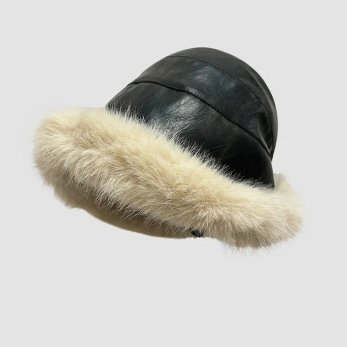 PU Leather Fisherman Hat