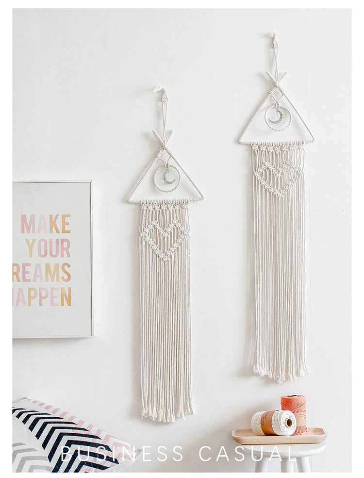 Nordic Dream Catcher Tapestry - Hand Woven Wall Hanging