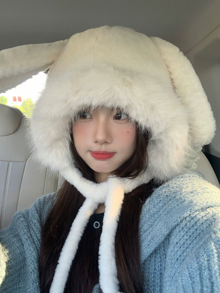 Cute Bunny Ears Plush Hat