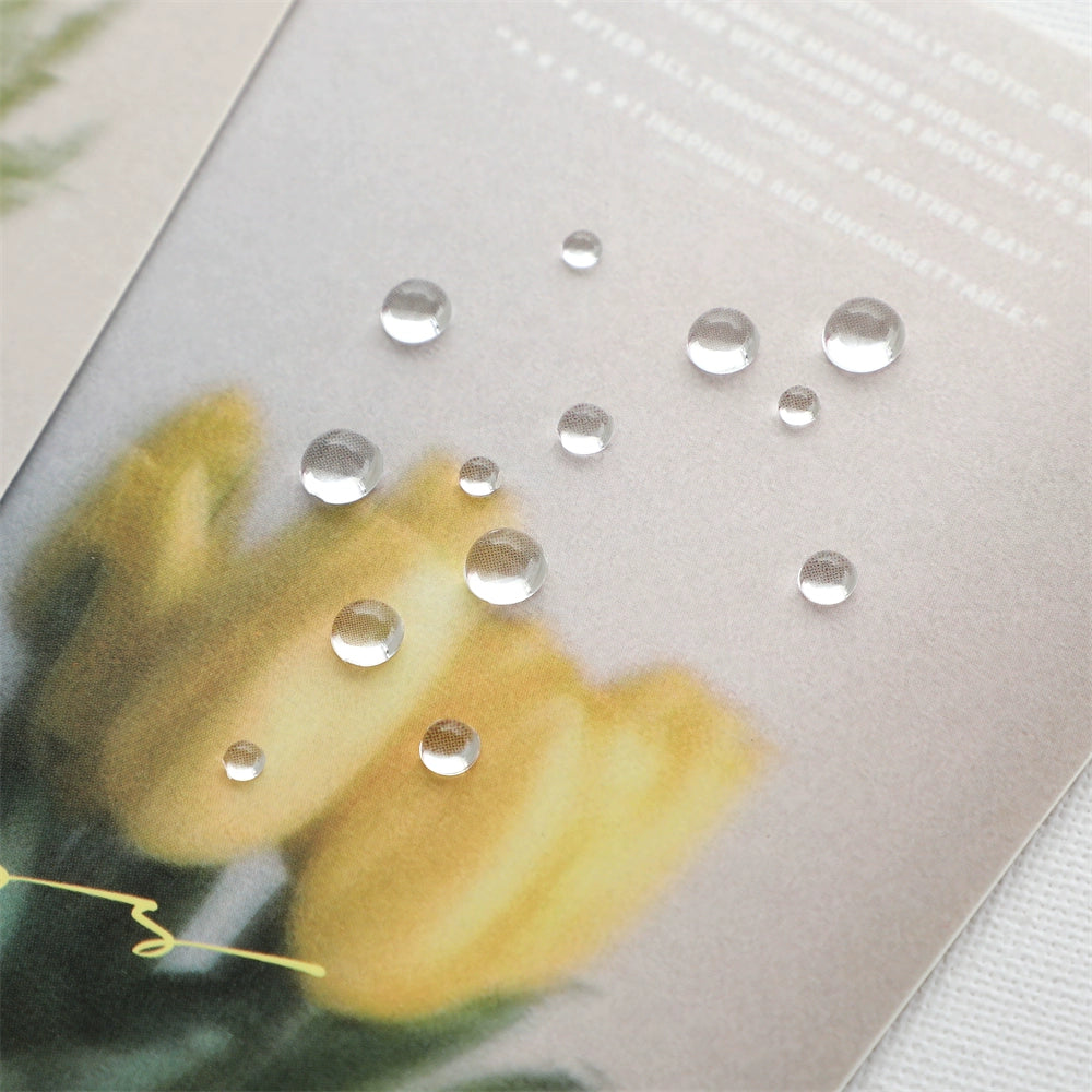 Romantic Raindrop Sticker Handbook - Unique DIY Decor and Craft Accents