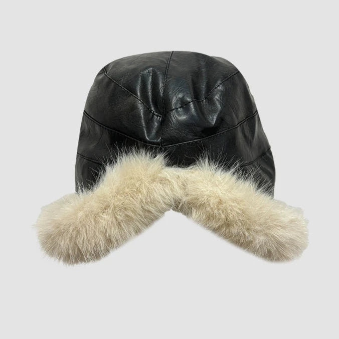 PU Leather Fisherman Hat