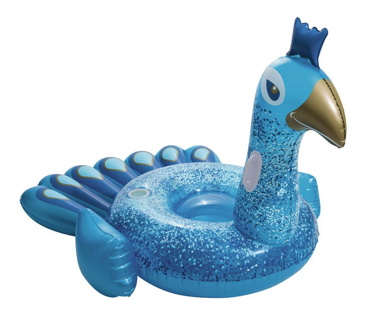 Peacock Swimming Ring - Inflatable Air Cushion for Pool & Beach Fun