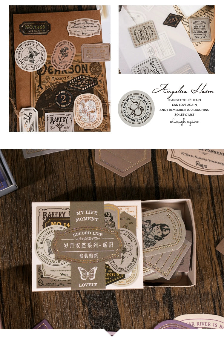 Vintage Stationery Essentials- Elevate Your Creative Expressions with Timeless Sticker Accents