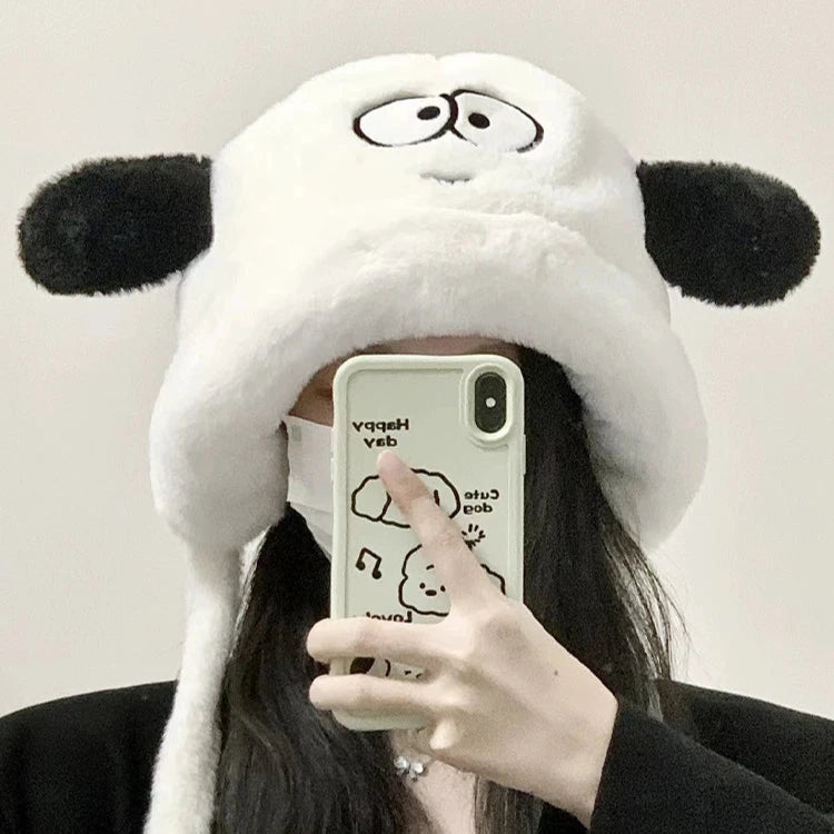 Cute Cartoon Puppy Plush Hat