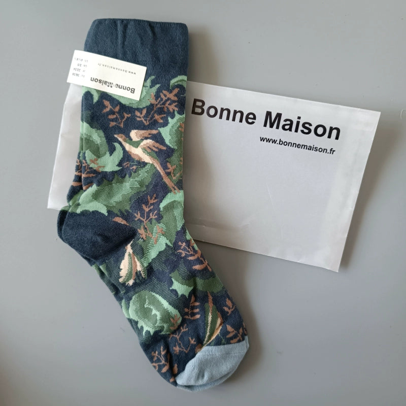 Artistic French Tide Oil Painting Socks fun art literary oil painting