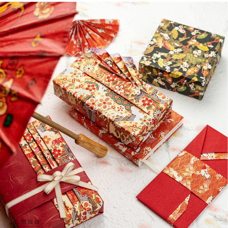 Poetic Elegance of the East: Korean Traditional Wrapping Paper Set