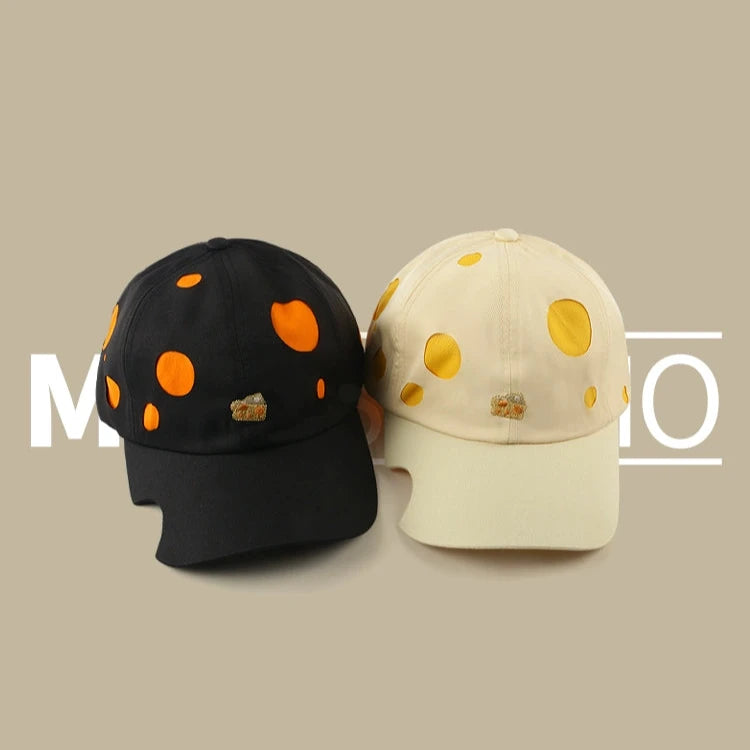 Cheese Cake Embroidered Baseball Hat - Korean Version