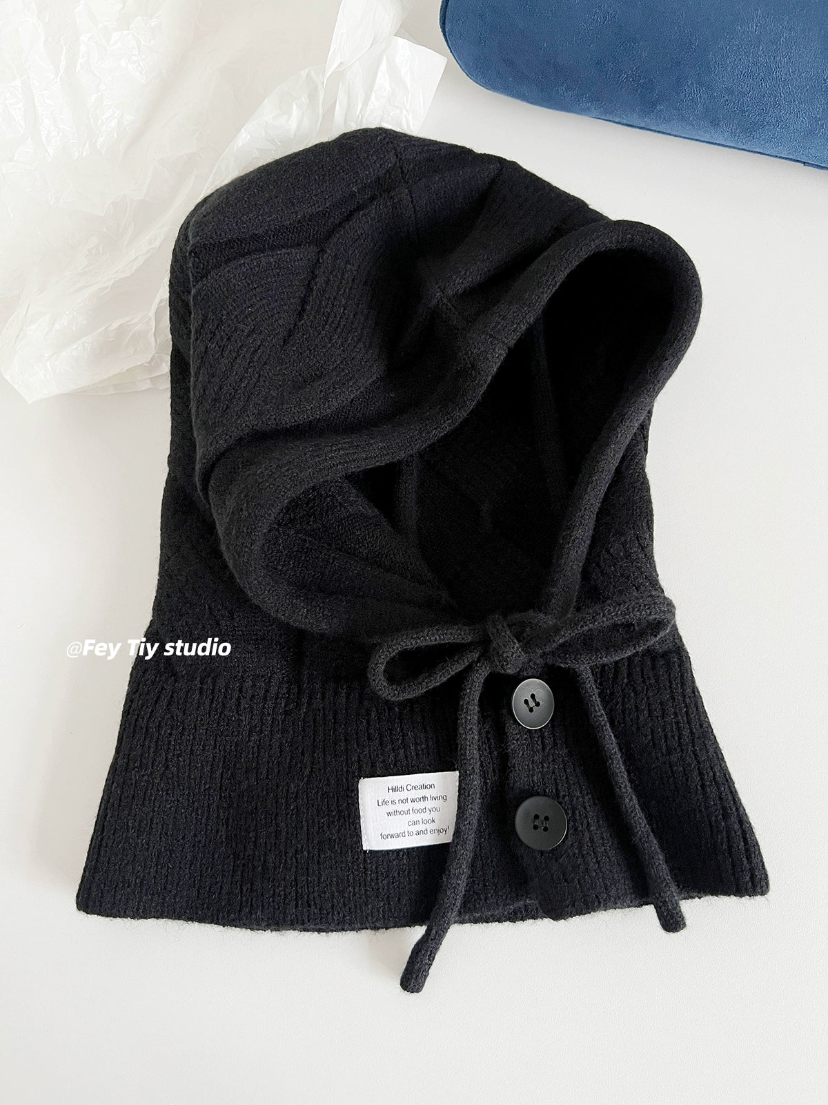 Women's Vintage Wool Balaclava  Fashionable Autumn/Winter Beanie