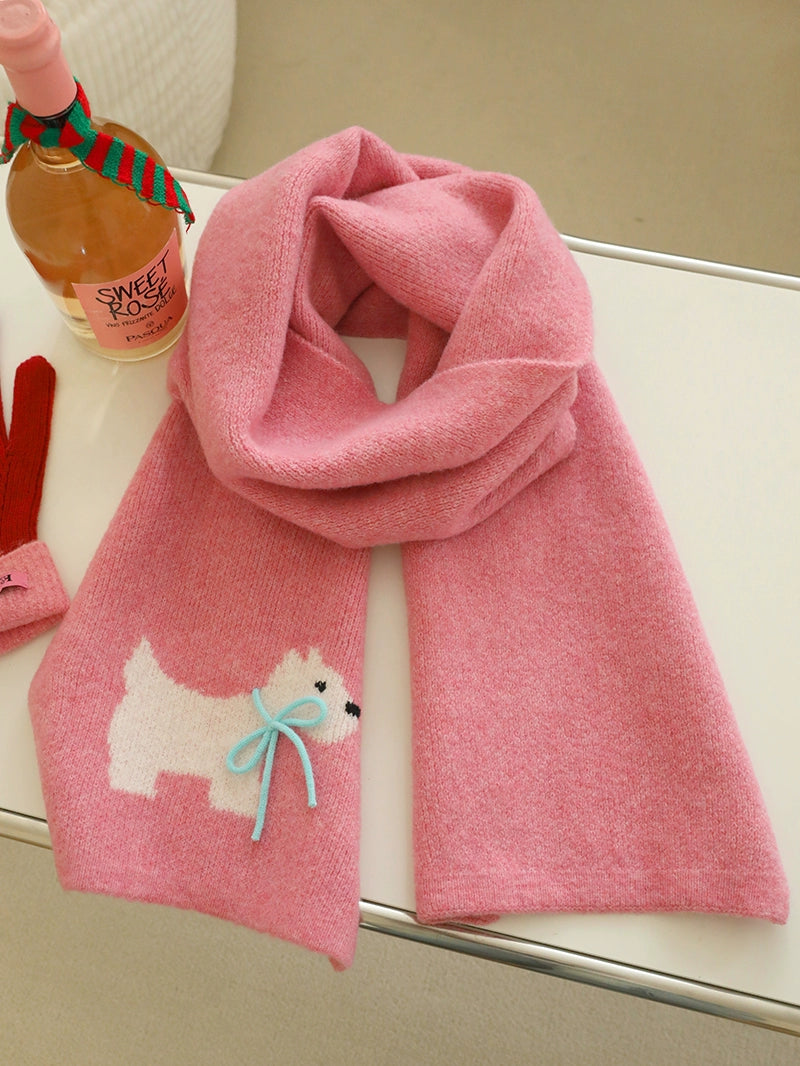 Super Beautiful Handmade Bow Winter Limited Warm Scarf