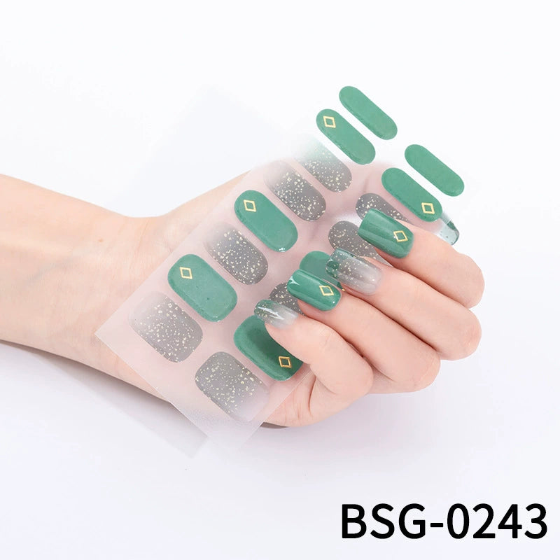 Semicured Gel Nail Sticker Kit