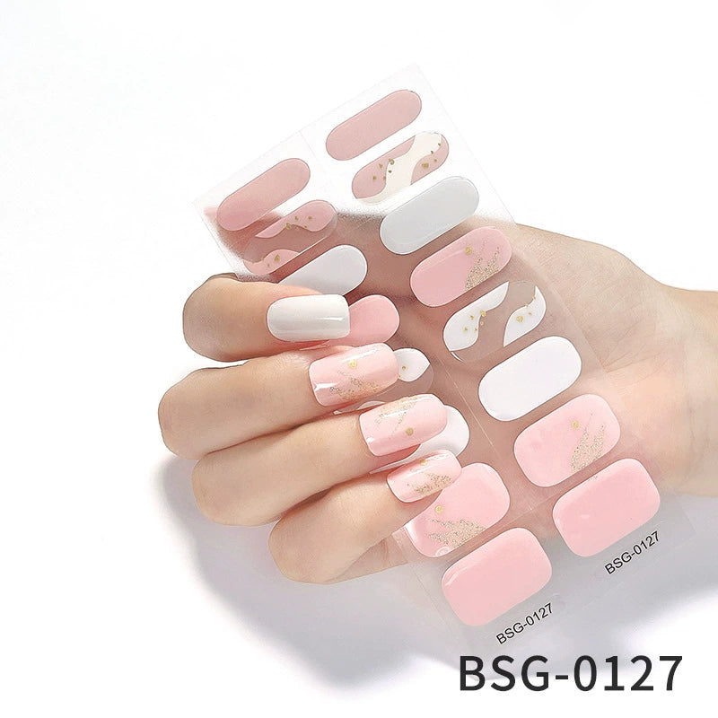 Semicured Gel Nail Sticker Kit