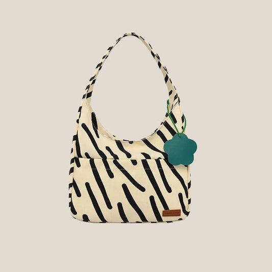 Zebra Canvas Tote Bag