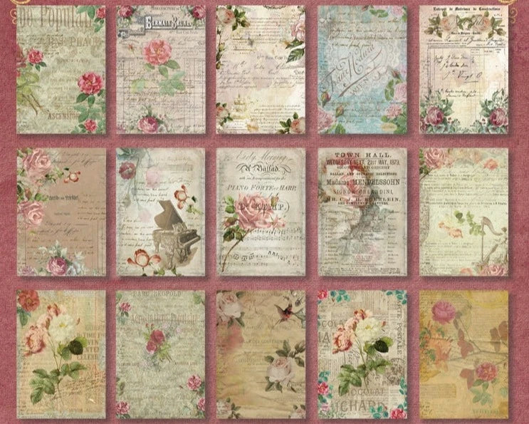 Vintage Jersey - Retro-Inspired Paper Collection for Enchanting Collages and Art Projects