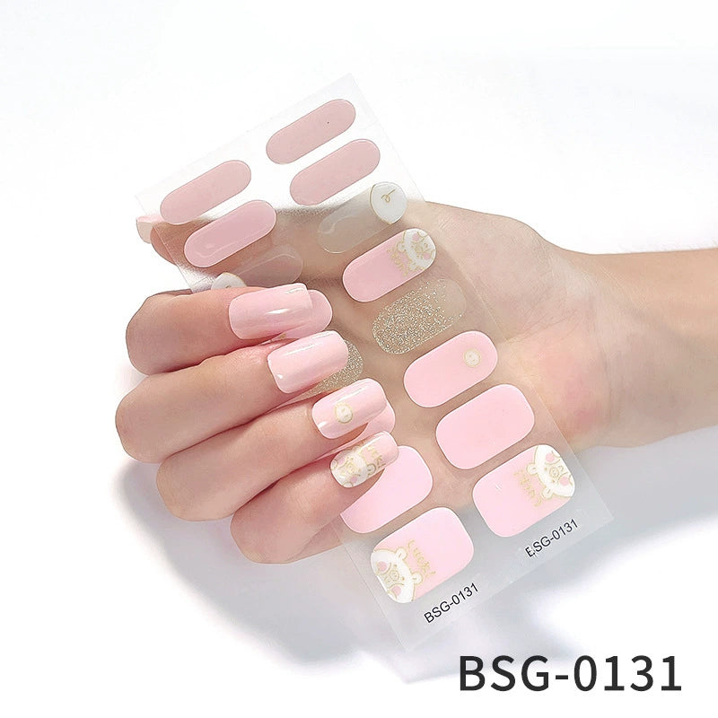 Semicured Gel Nail Sticker Kit