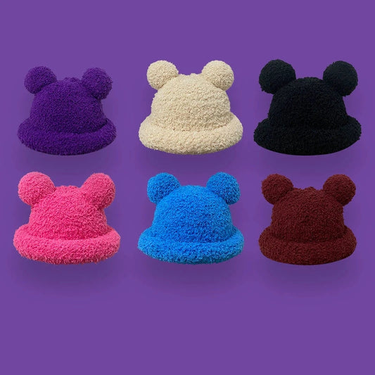 Cute Mickey Ears Plush Hat