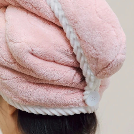 Super Absorbent Quick Drying Hair Dryer Hat & Towel