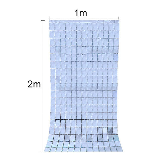 2M Fortnite Rain Backdrop - Photo Zone Birthday Decoration