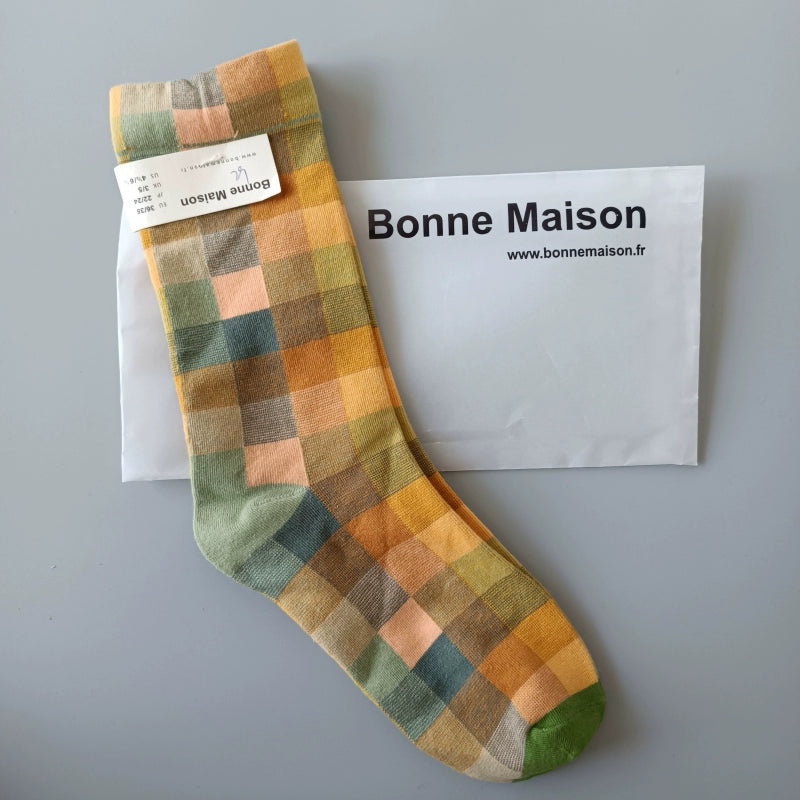 Artistic French Tide Oil Painting Socks fun art literary oil painting