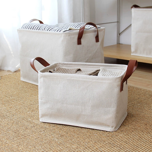 Cotton Linen Storage Basket