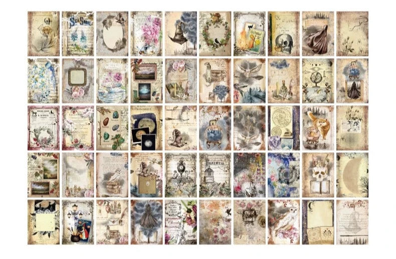 Vintage Mosaic - Artfully Crafted Paper Sheets for Endless Creativity