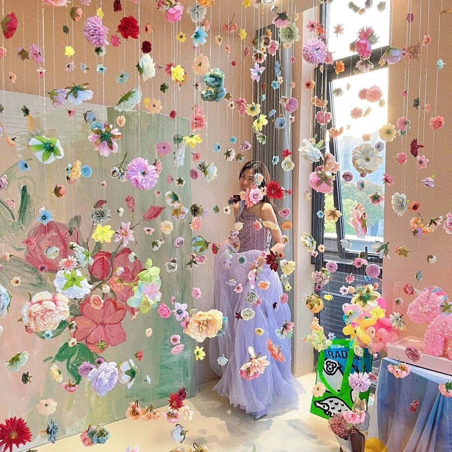 Spring & Summer Flower Curtain DIY Kit - Create Your Own Floral Wonderland